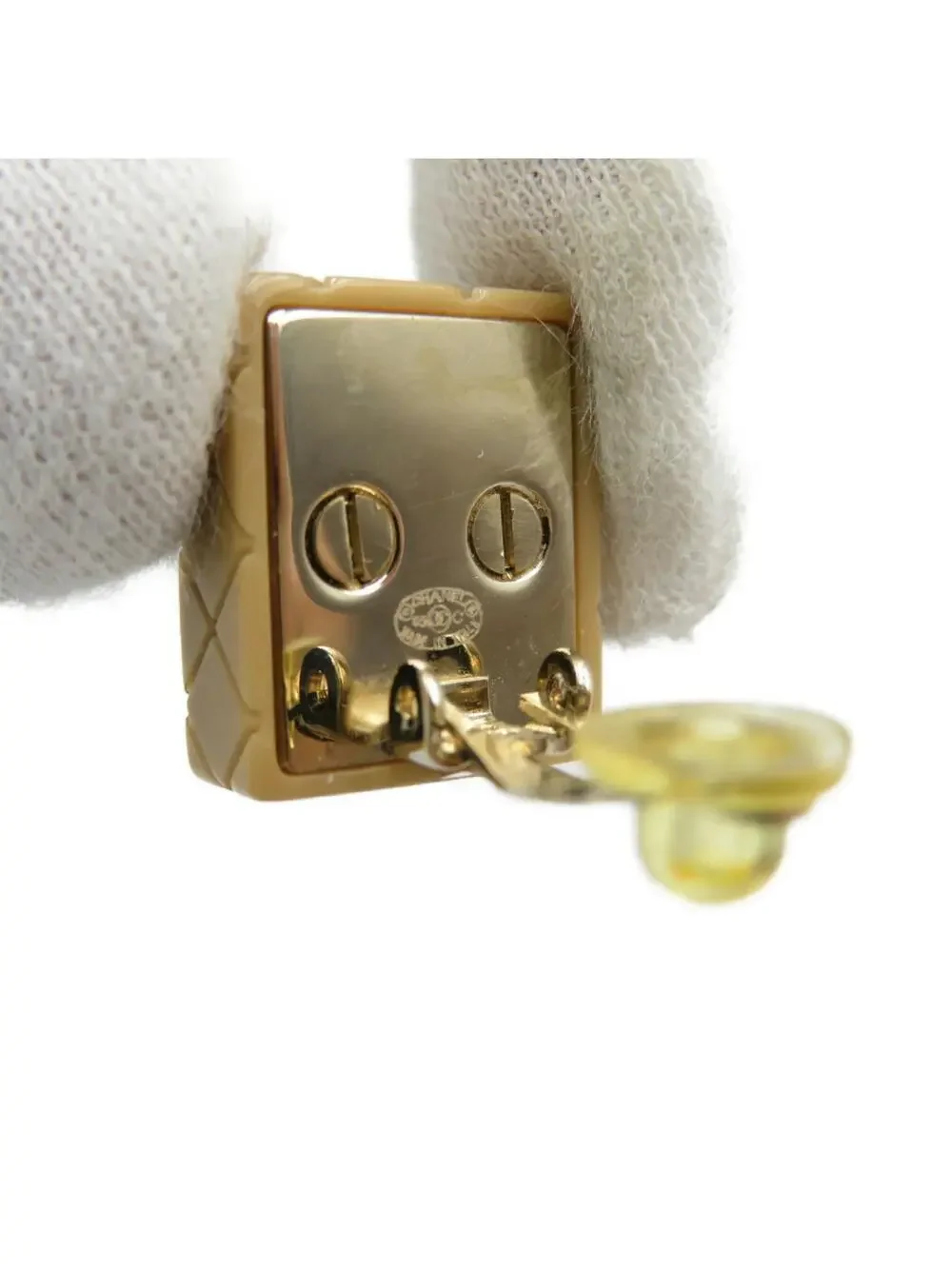 Chanel Cc Logo Clip-On Earrings Metal #206976C10B